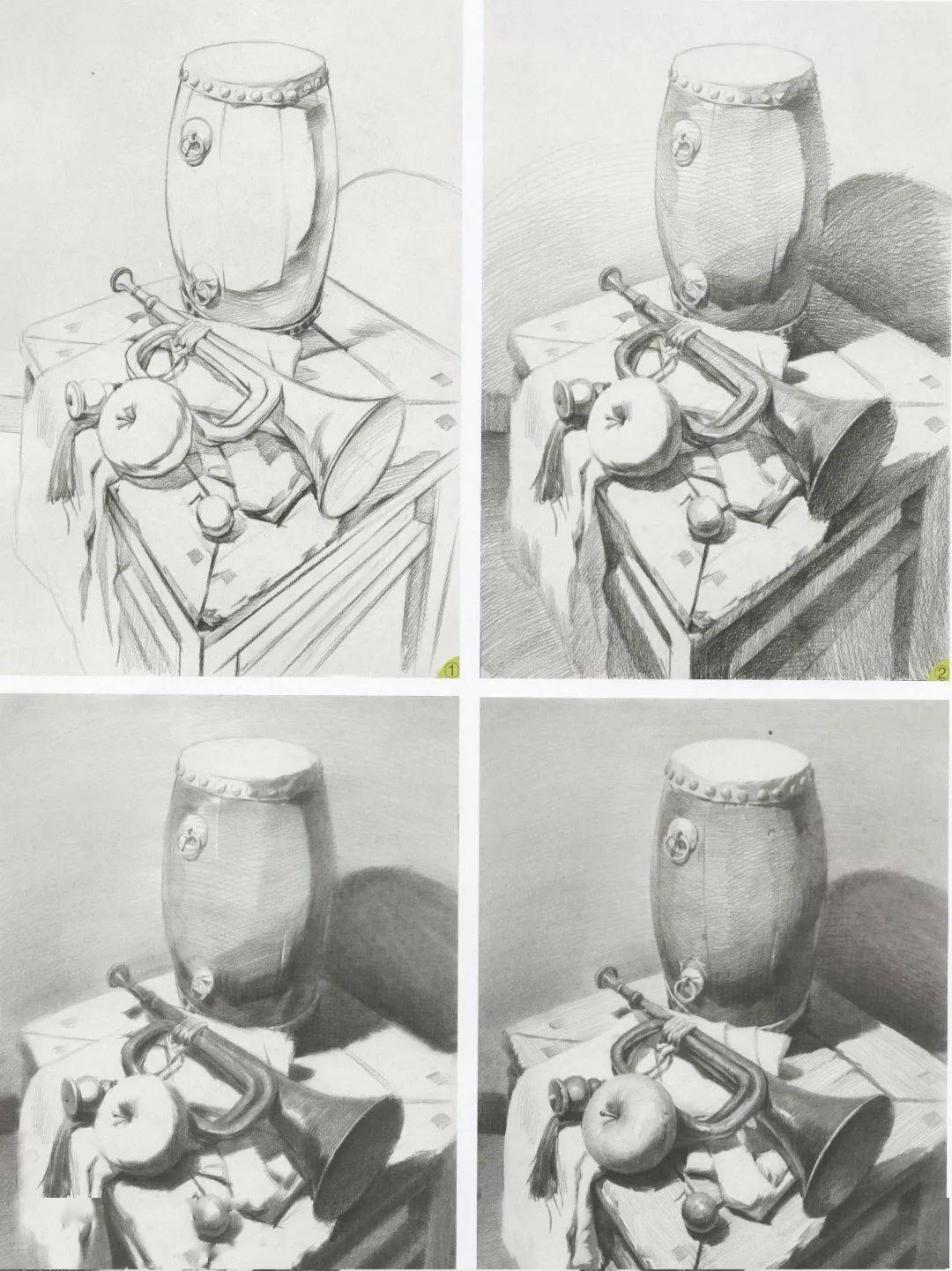 教程| 超级临摹素描静物,步骤表现方法_手机搜狐网