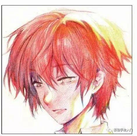 彩铅动漫人物画法 | 逆光的少年