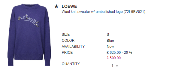 Puzzle|Loewe正价单品限时8折！Puzzle包包直降￡400