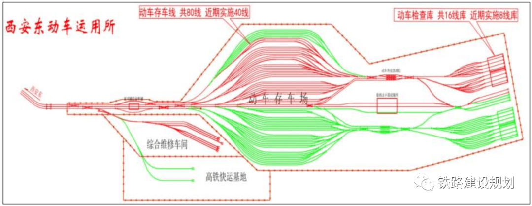 西安东站规划位置示意图▼