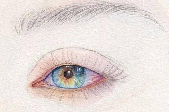 水彩|沉迷眼睛刻画的小伙伴看过来！Lina的水彩人物肖像步骤统统分享给你！