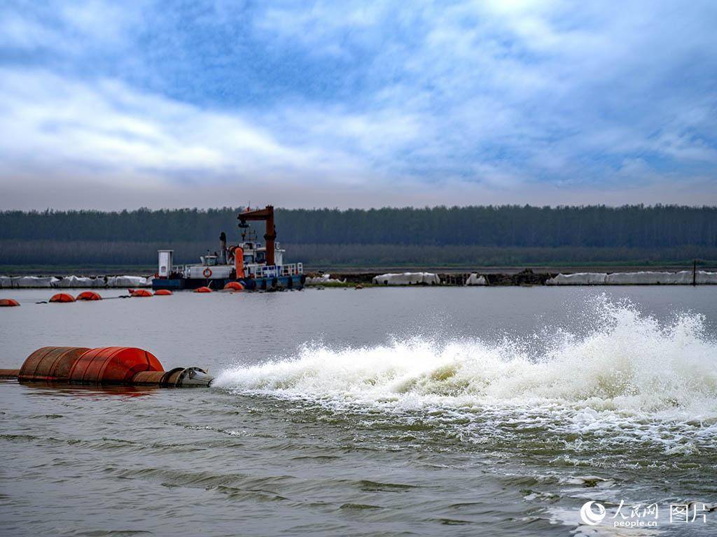 我国首个大型水库清淤试点工程——宿鸭湖水库清淤扩容工程进展顺利