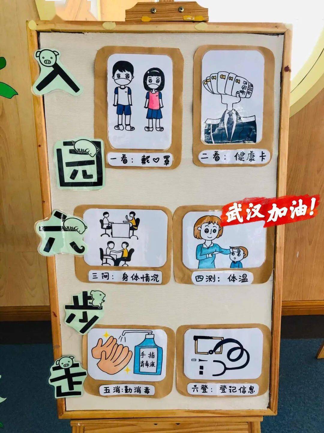 幼儿园预防疫情环创素材