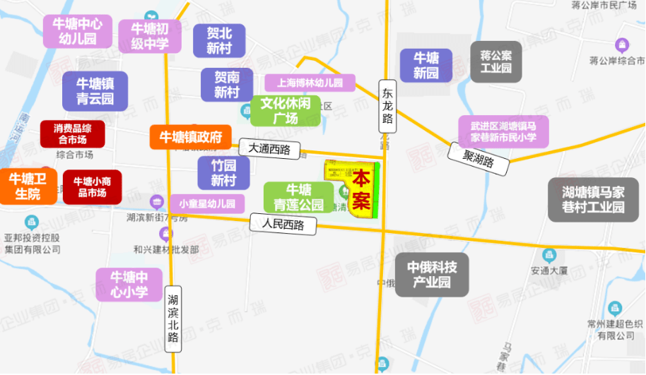 (牛塘青莲公园东侧地块区位图)