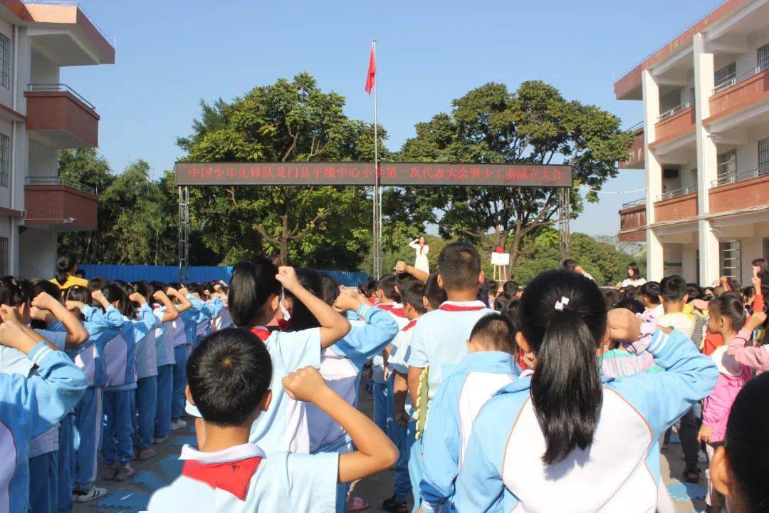 关爱未成年人龙门县平陵中心小学召开第一次代表大会暨少工委成立大会