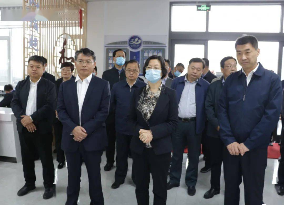 区委书记赵书刚,区委常委,政法委书记王建文及义和镇主要负责同志陪同