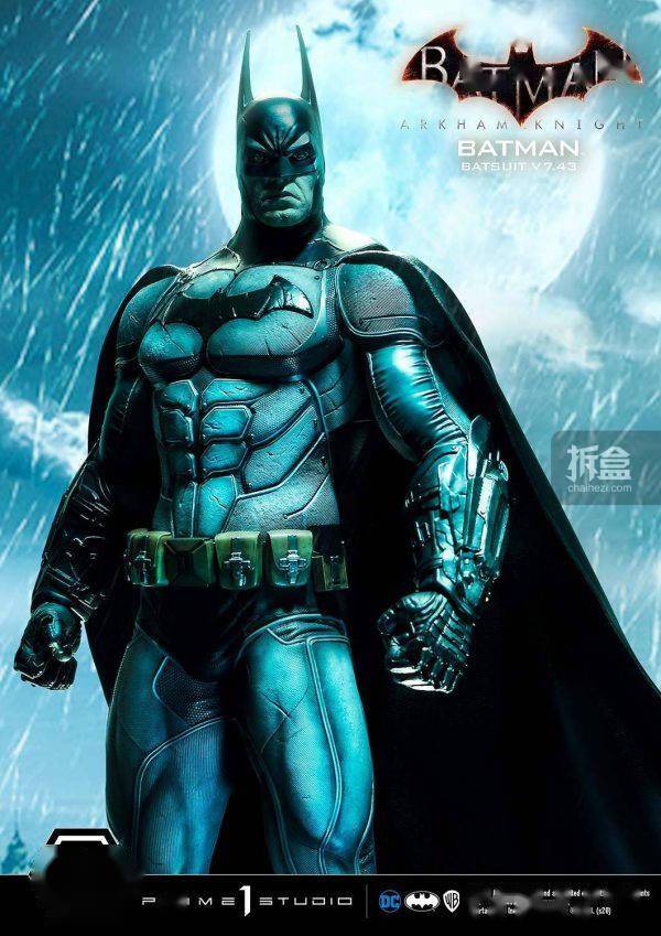 PRIME1STUDIOP1S蝙蝠侠阿卡姆骑士V7.43战衣雕像_底座