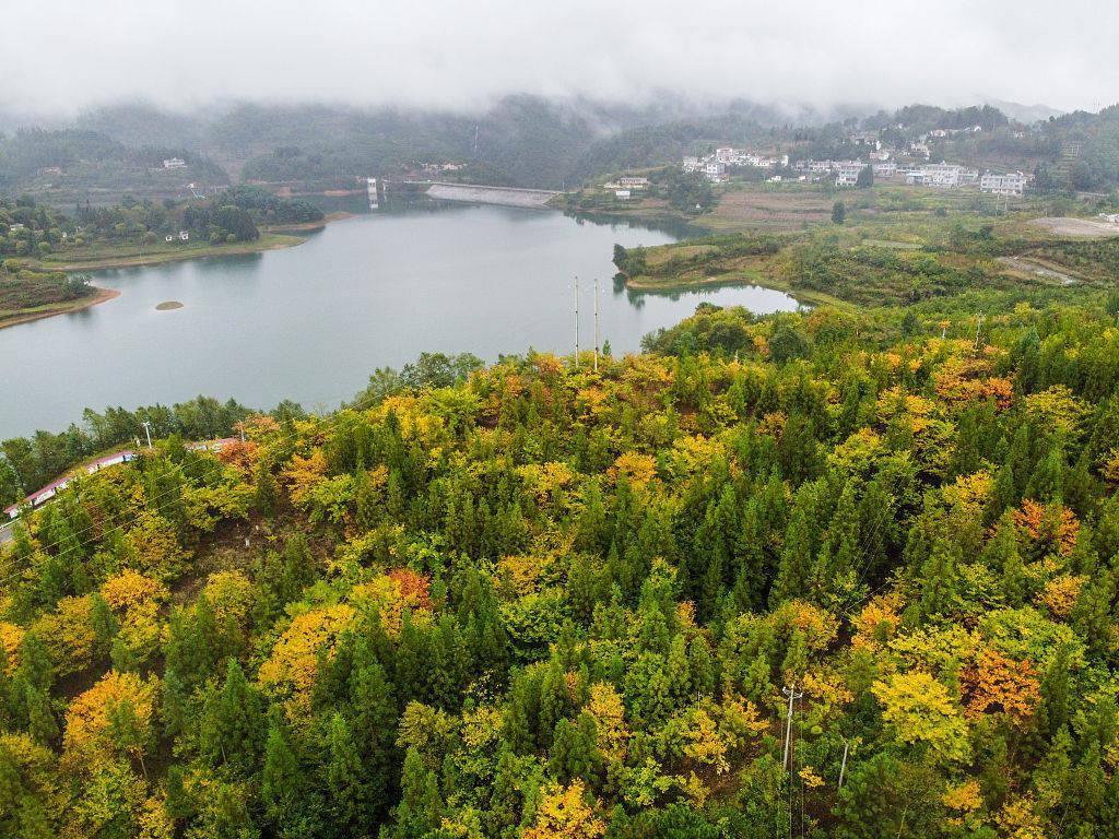 贵州毕节:秋到山村 美景如画