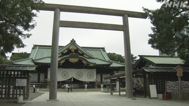 就任首相后,菅义伟首次向靖国神社供奉祭品