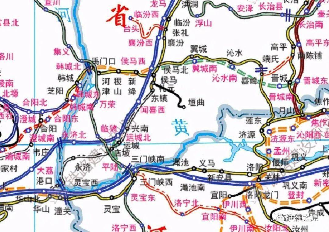 2020最新版山西铁路规划图:新增8条高铁,客专