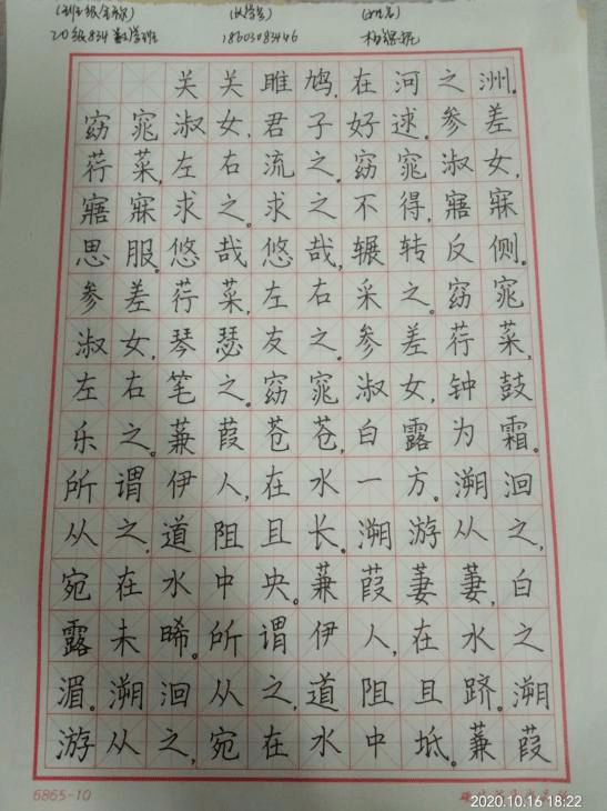 部门推送第一期优秀简笔画钢笔字展示