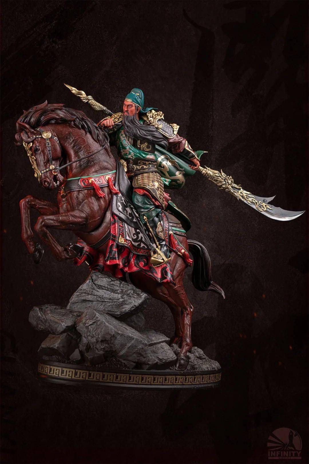 67新品预定开天工作室17三国武将关羽雕像