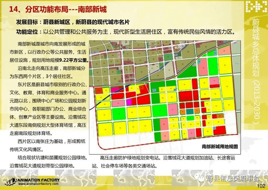 蔚县南部新城--至2030年布局规划