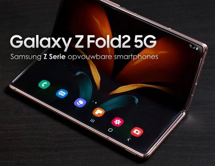 带有弹出式摄像头的三星Galaxy Z Fold折叠屏智能机