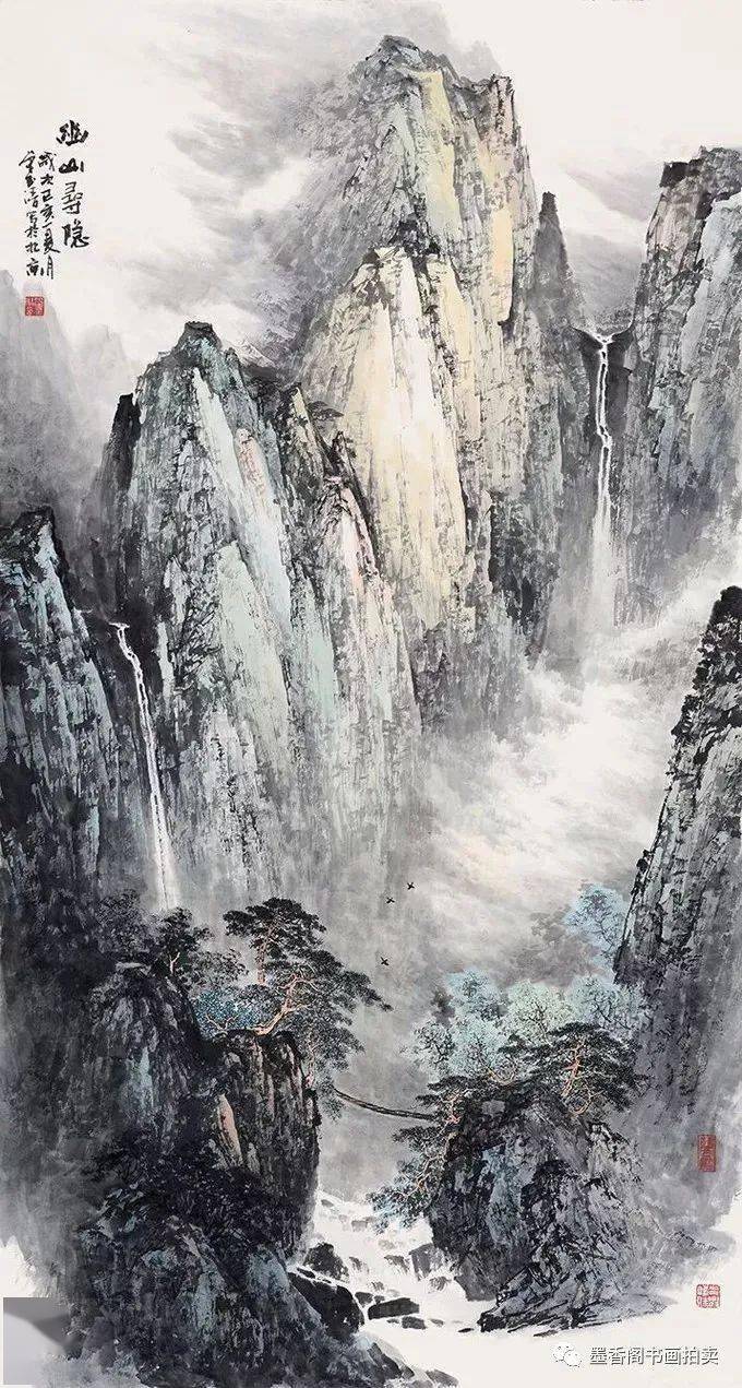 气势恢宏,单玉清的国画山水作品欣赏