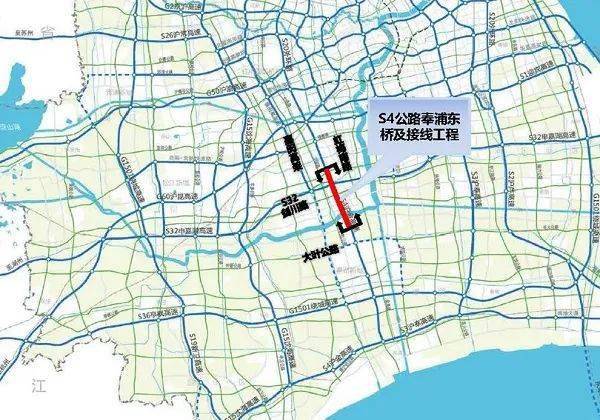 s4公路颛桥主线收费站南侧,南至西闸公路以南,沿线穿越闵行区和奉贤区