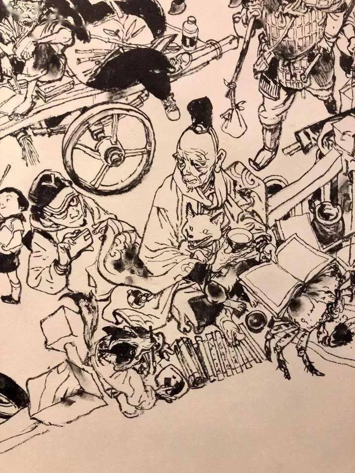 大神金政基的速写,很多人趴着看,百爱不厌!_作品