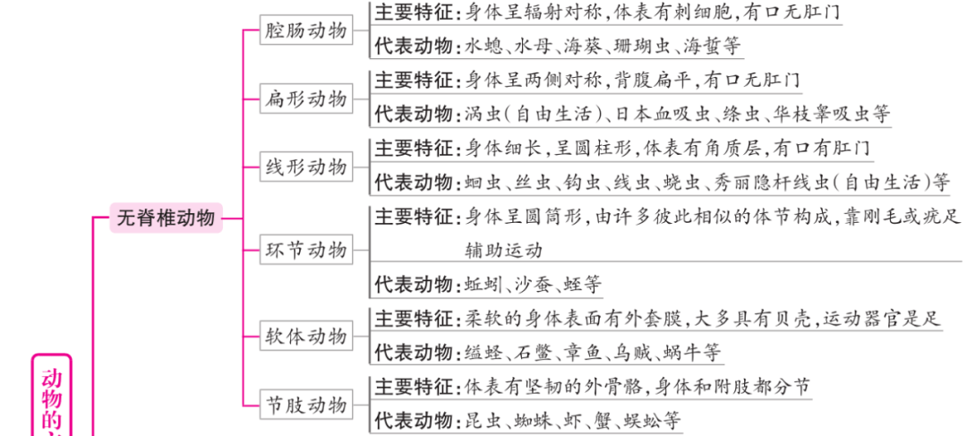 收藏|初中生物各章节知识概念图!