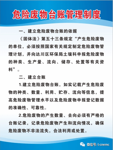 模板丨危险废物管理制度,周知卡,公开栏,仅供参考!