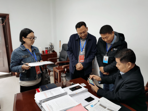县领导接受人口普查(2)