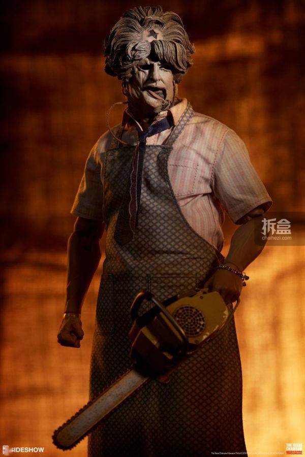 sideshow 德州电锯杀人狂 皮脸 leatherface 可动人偶