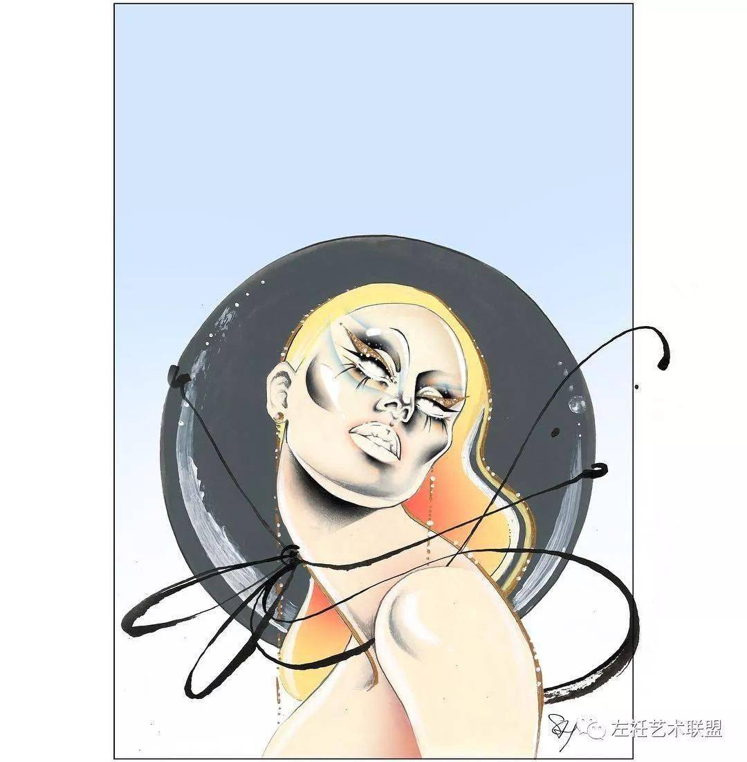 时尚|时装画上的褶皱不知怎么画？向这位时尚插画界的＂三宅一生＂学习一下！