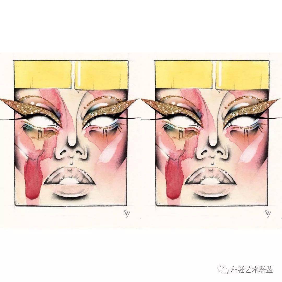 时尚|时装画上的褶皱不知怎么画？向这位时尚插画界的＂三宅一生＂学习一下！