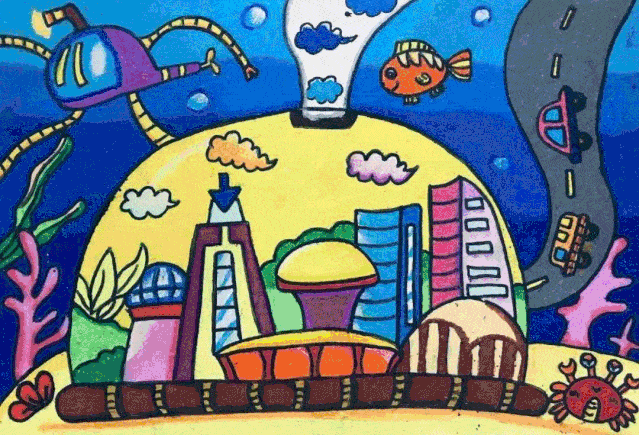 绘画主题  《我眼中的新世纪》 画作尺寸  a3纸(297mm×420mm)大小