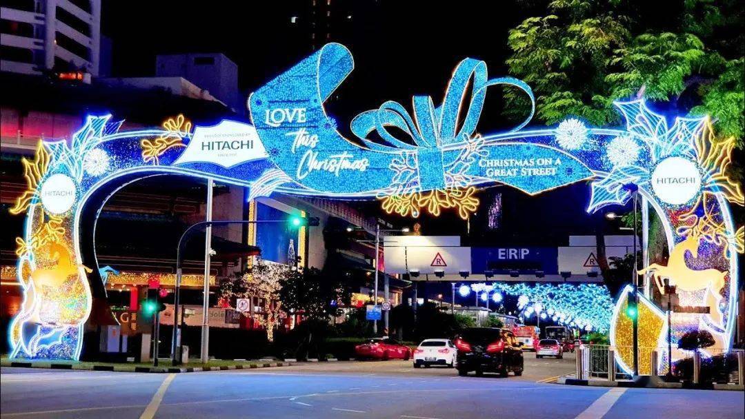 新加坡乌节路亮灯，为圣诞预热！_装饰