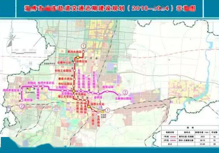 山东淄博城市轨道交通1号线一期工程有望明年开建