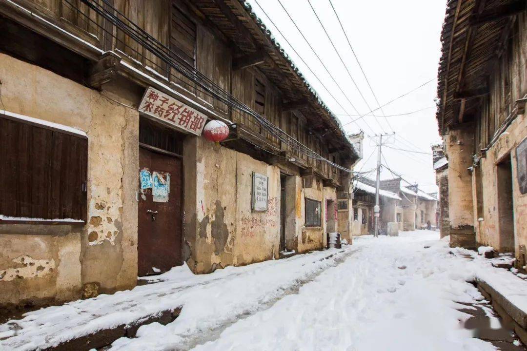 初雪感受大悟双桥古镇醉人遗韵