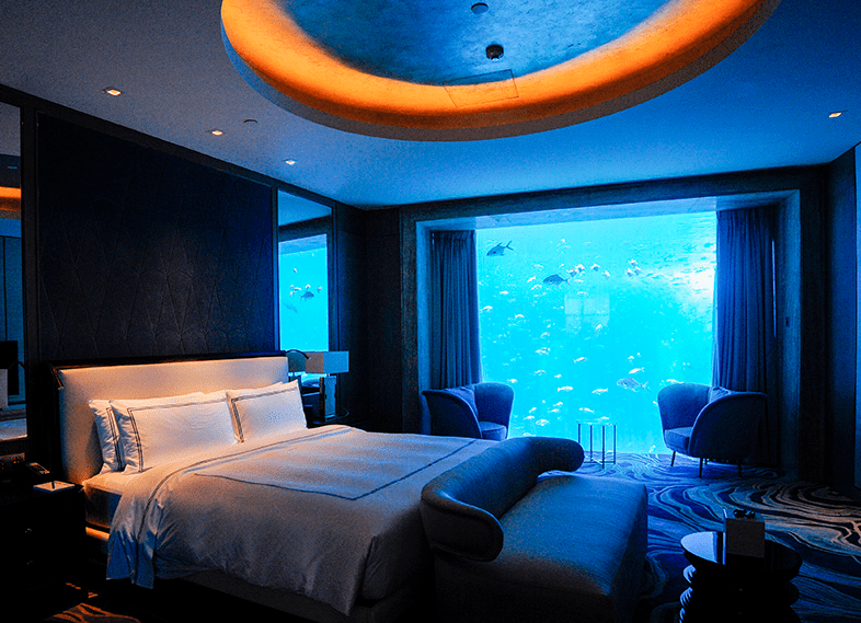 失落的空间水族馆,观c秀表演,快来三亚·亚特兰蒂斯酒店,开启豪华的