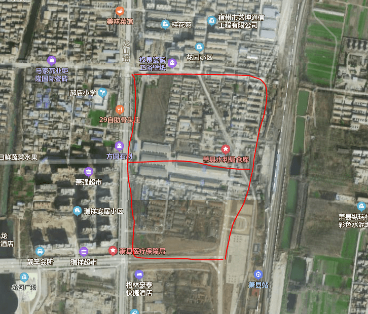 萧县龙山路与小康东路交叉口这些地方规划出来了