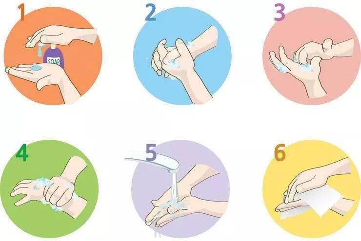 3,正确洗手需掌握六步洗手法
