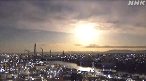 巨大火球深夜划过日本上空