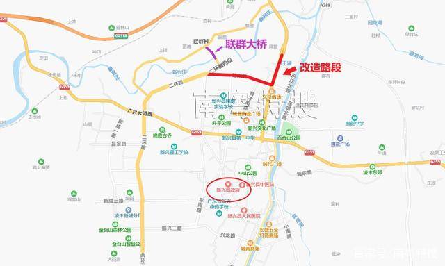 新兴县西二环道路工程双向六车道速度80公里小时