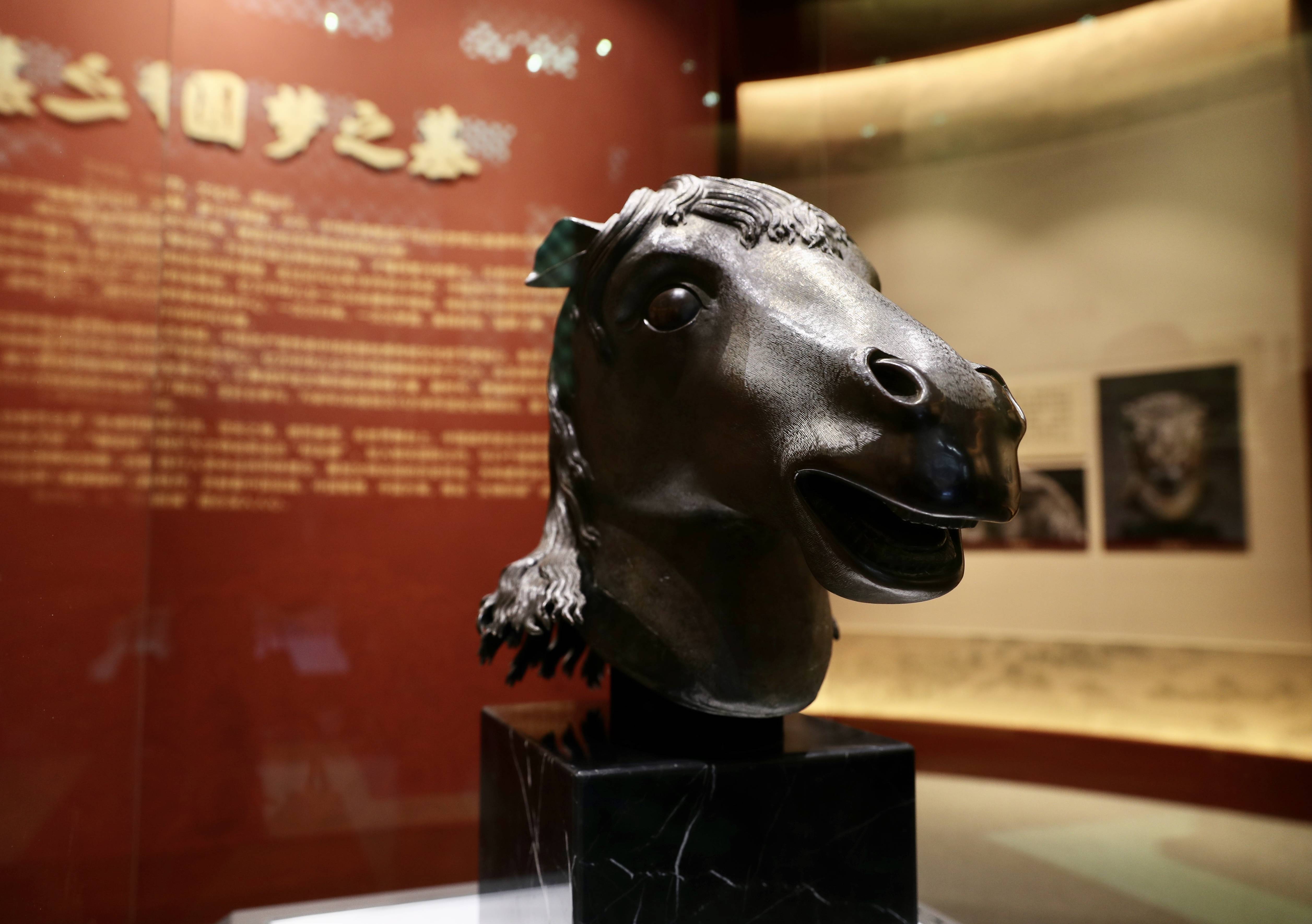 回家了马首铜像重回圆明园