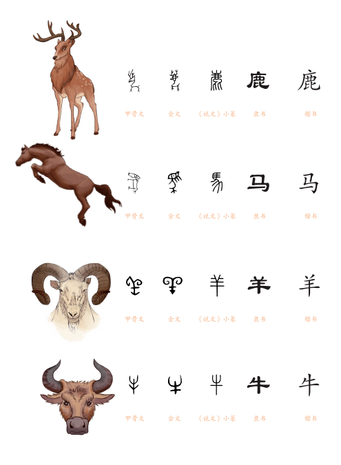 象形字 是人们最开始使用的造字方法,因为汉字就是从图画演变而来的.