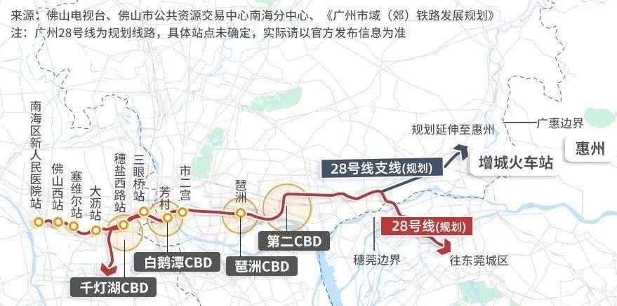 广州地铁28号线线路图