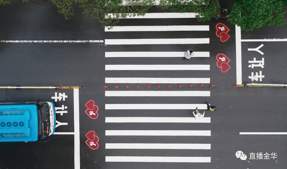 浙江首次发布城市道路电动自行车斑马线礼让率测评结果,金华斑马线