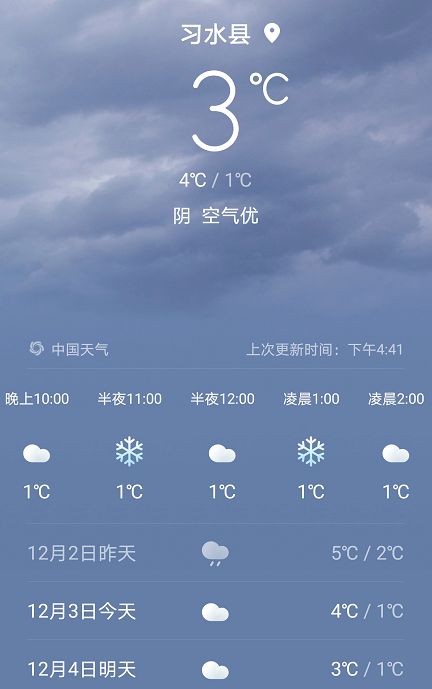 习水天气图片