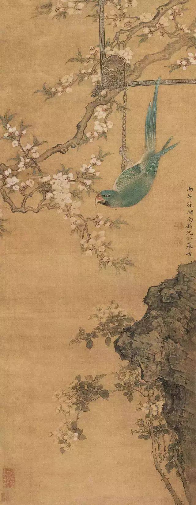 沈铨 花鸟