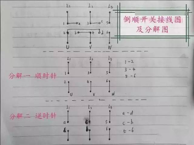 电机倒顺开关该怎么接看完这些不再担心不会接了