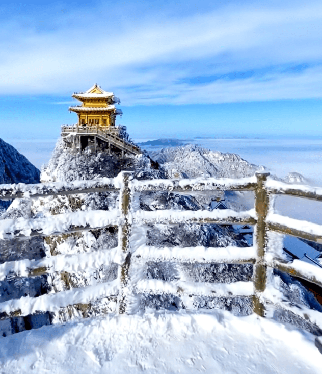 【今生必走】12月31号元旦打卡抖音网红雪景老君山 徒步中岳嵩山 龙门