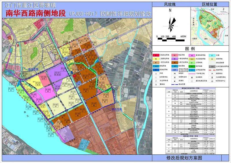 《江门市蓬江区荷塘镇南华西路南侧地段(pj03-h01)控制性详细规划修改