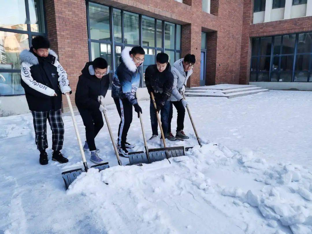 学习筑梦行动丨工学院开展"情暖冬日,铲冰除雪 "志愿服务活动