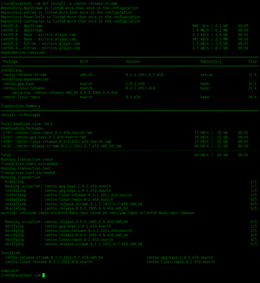 CentOS 8 CentOS Stream centos-8-centos-stream
