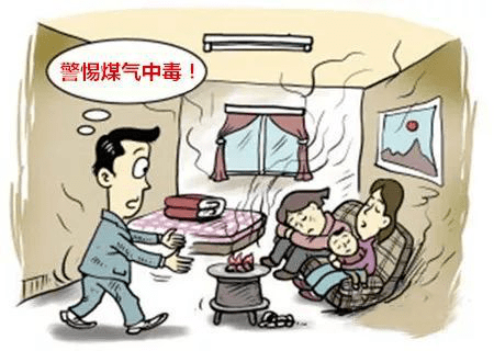 2,室内采用煤炉取暖,但门窗紧闭通风不良,容易造成一氧化碳在室内停留