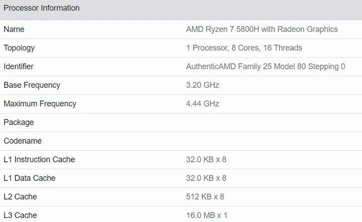 ryzen 7 5800h基准测试成绩曝光,全面超越4800h