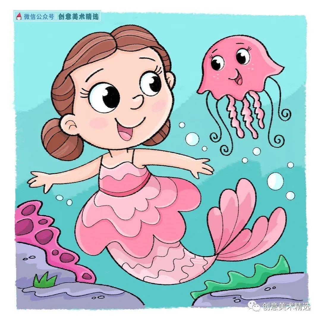 海底世界怎么画?——19张探秘海底创意儿童画,一次看个够!